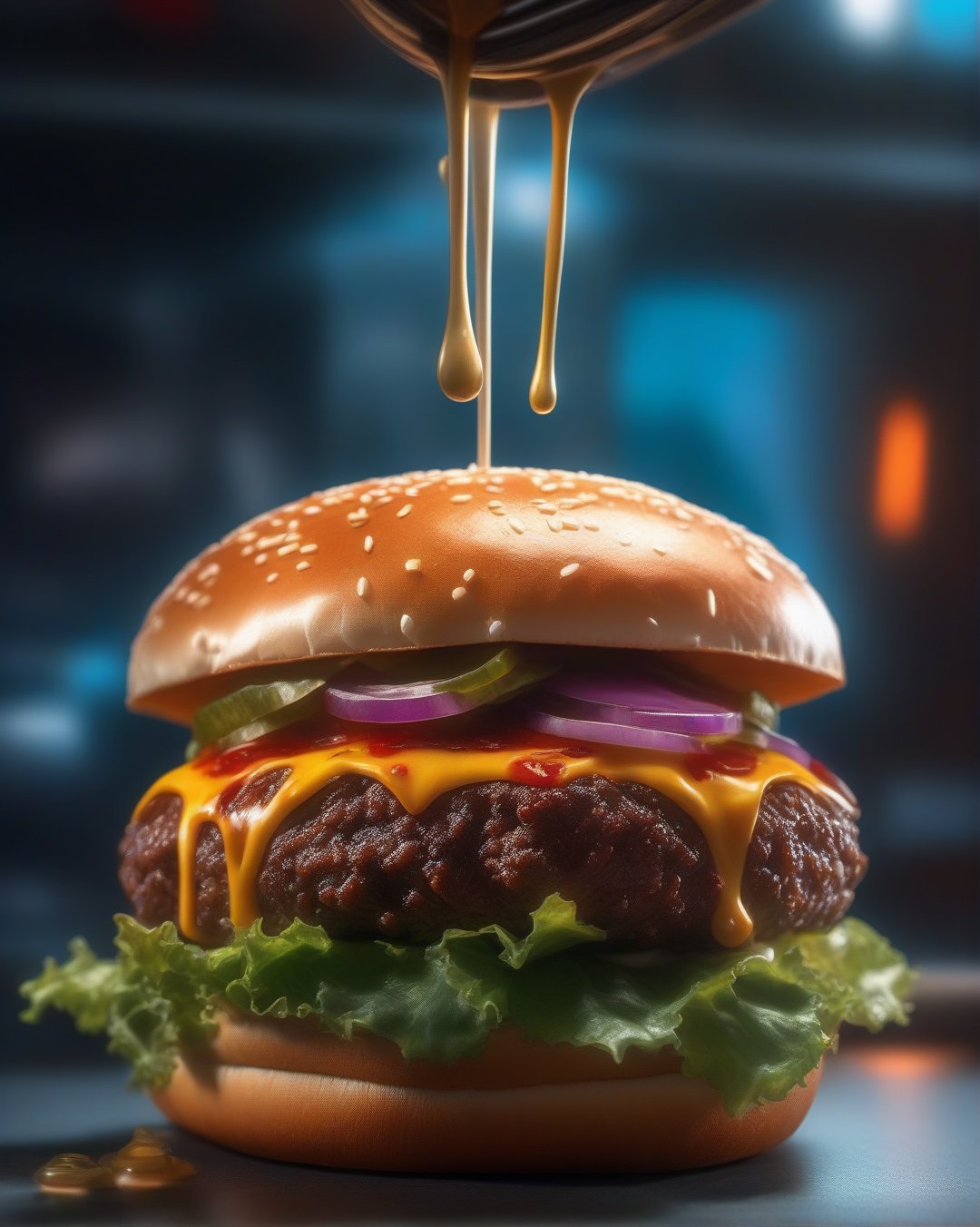 /imagine prompt: Hamburger in Deadpool theme:: https://firebasestorage.googleapis.com/v0/b/noonshot-prod.appspot.com/o/midjourney%2Fimages%2F5654d348-f796-4a42-98a1-762001cbfb73?alt=media&token=7959d844-e424-4d75-a6b9-ae2771ab28e2:: cyberpunk::1 crepuscular rays::1 DSLR::1 --v 4 --quality 2