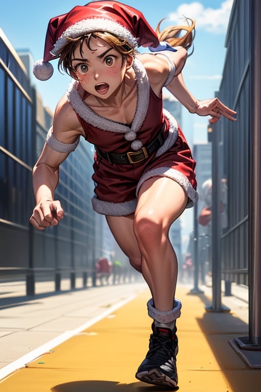 🏃🏽‍♂️💨12.16 daily theme:  Running on the Ground! 🏃🏽‍♂️💨
What if Santa decide to keep his feet on the ground this year?