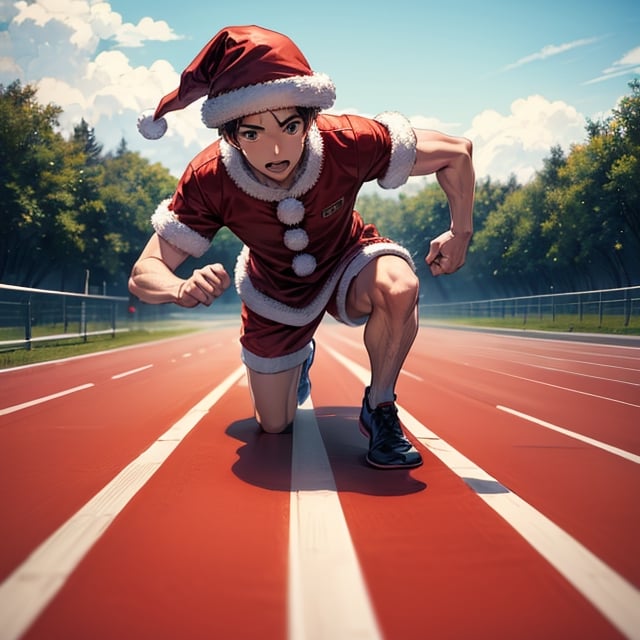 🏃🏽‍♂️💨12.16 daily theme:  Running on the Ground! 🏃🏽‍♂️💨
What if Santa decide to keep his feet on the ground this year?