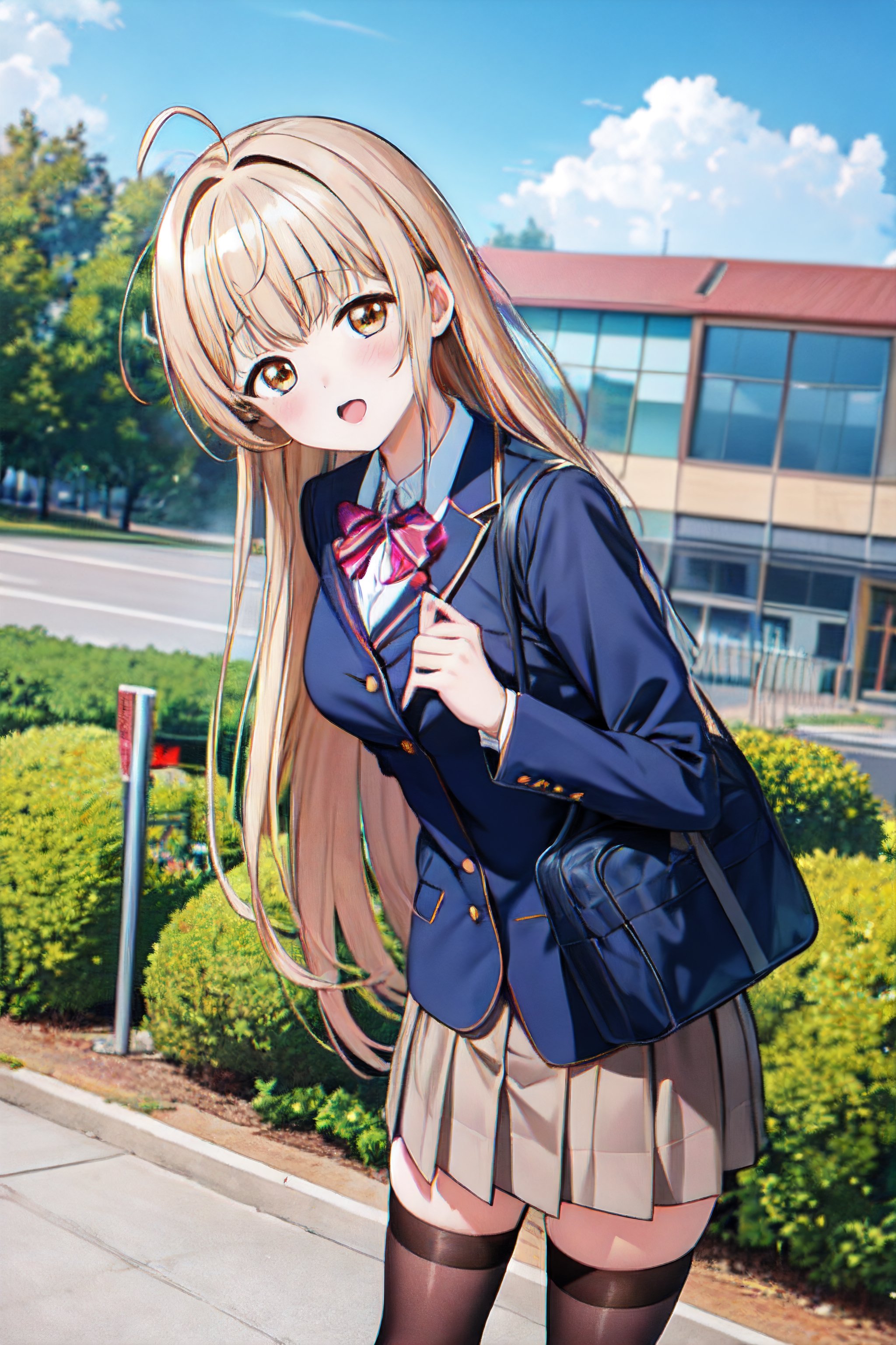 masterpiece, 1girl, Mahiru Shiina, school uniform