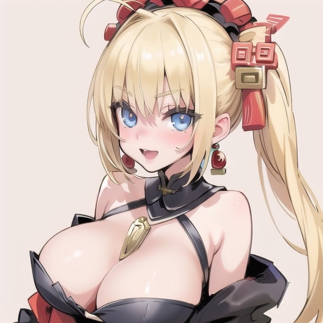 china_background, high_resolution, best quality, extremely detailed, HD, 8K, detalied_face,
figure_sexy, 150 cm, 1 girl, big breasts, ahegao, (blonde_hair:1.3), blue eyes, Nero, , long_dress/china_dress, bare_shoulders