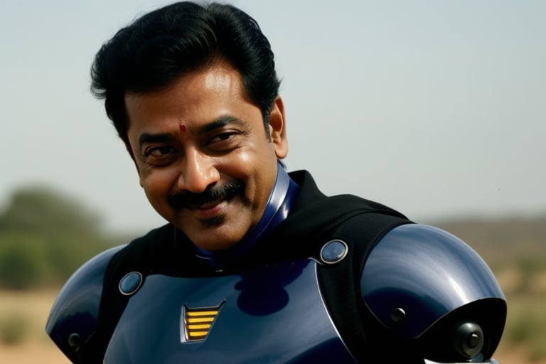 kamalhassan as chitti robot, evil smile