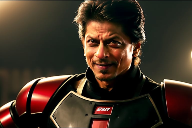 srk as chitti robot, evil smile