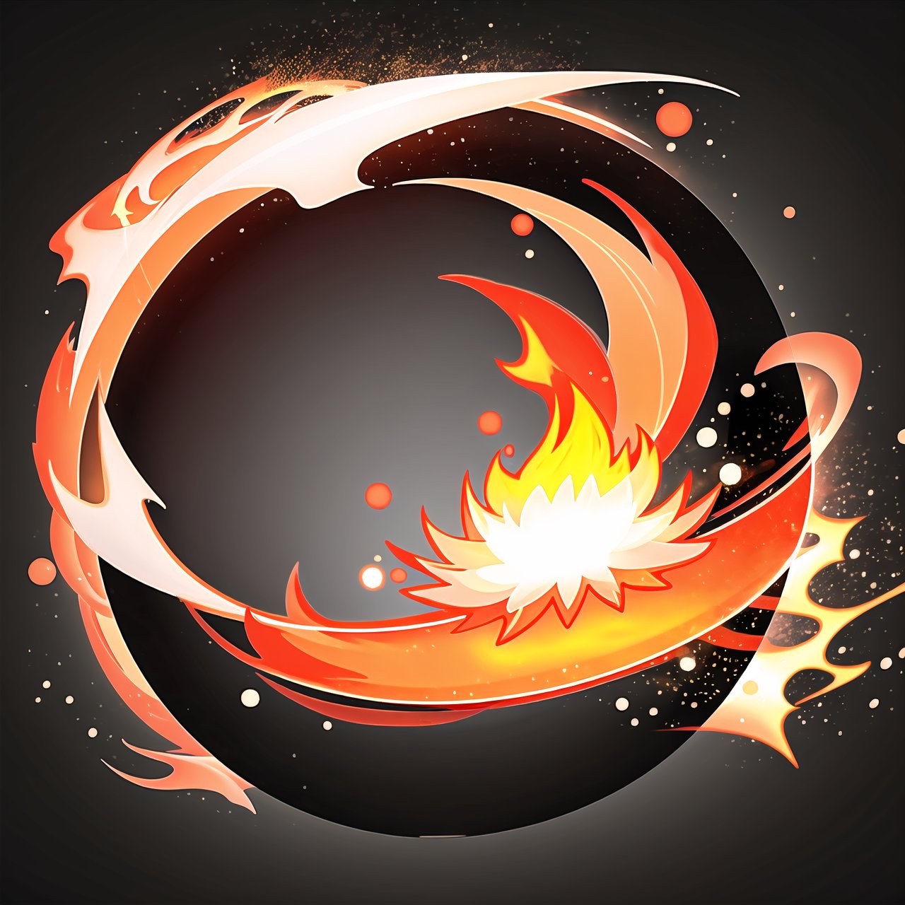 circle rounded avatar frame, in flame, electric, lightnig, ultra detailed, intricate, white background, simple background,circleframe