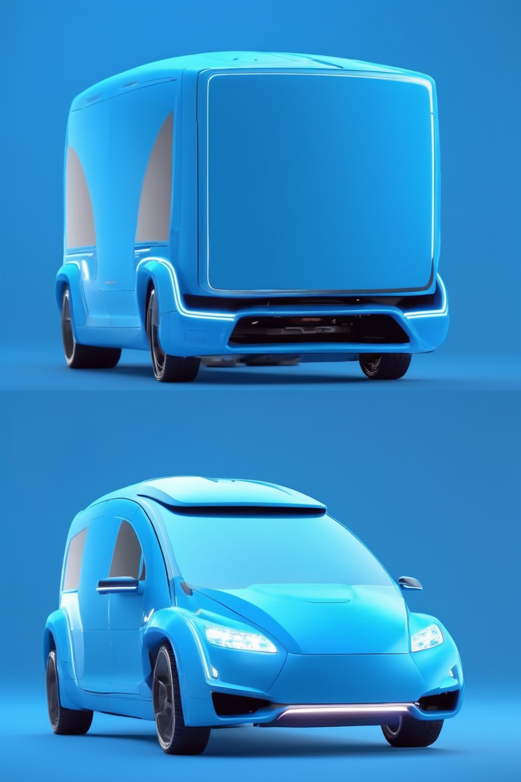 (wide screen advertising video style at small with projector), ((Synthetic rubber material Matte material), (symmetrical beauty), (blockchainCAR), (vehicle 1), (a detailed vehicle), (cyborg), (expressionless), ((Full body shot)), (cyborg type city cafe background), (a Blue clay body), (precision near-future illumination), (big picture) , 3d style, cyborg style, CYBER information space, high quality, realistic, 8k,  zbxr, ,zj, SteelHeartQuiron character, 3d style, 3d, 3d render