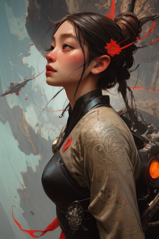 Art by Cameron Gray Event Horizon. by [RossDraws | Andy Kehoe | Anne Bachelier, highly detailed, extremely detailed, delicate detail, crisp quality, ultra realistic, hyperrealistic, award jenny saville, edward hopper, surrealism, dark art by james jean, takato yamamoto, neon ambiance, abstract black oil, gear mecha, detailed acrylic, grunge, intricate complexity, rendered in unreal engine, photorealistic., ultra hd, realistic, vivid colors, highly detailed, UHD drawing, pen and ink, perfect composition, beautiful detailed intricate insanely detailed octane render trending on artstation, 8k artistic photography, photorealistic concept art, soft natural volumetric cinematic perfect light,SAM YANG,weapon,KATARINA