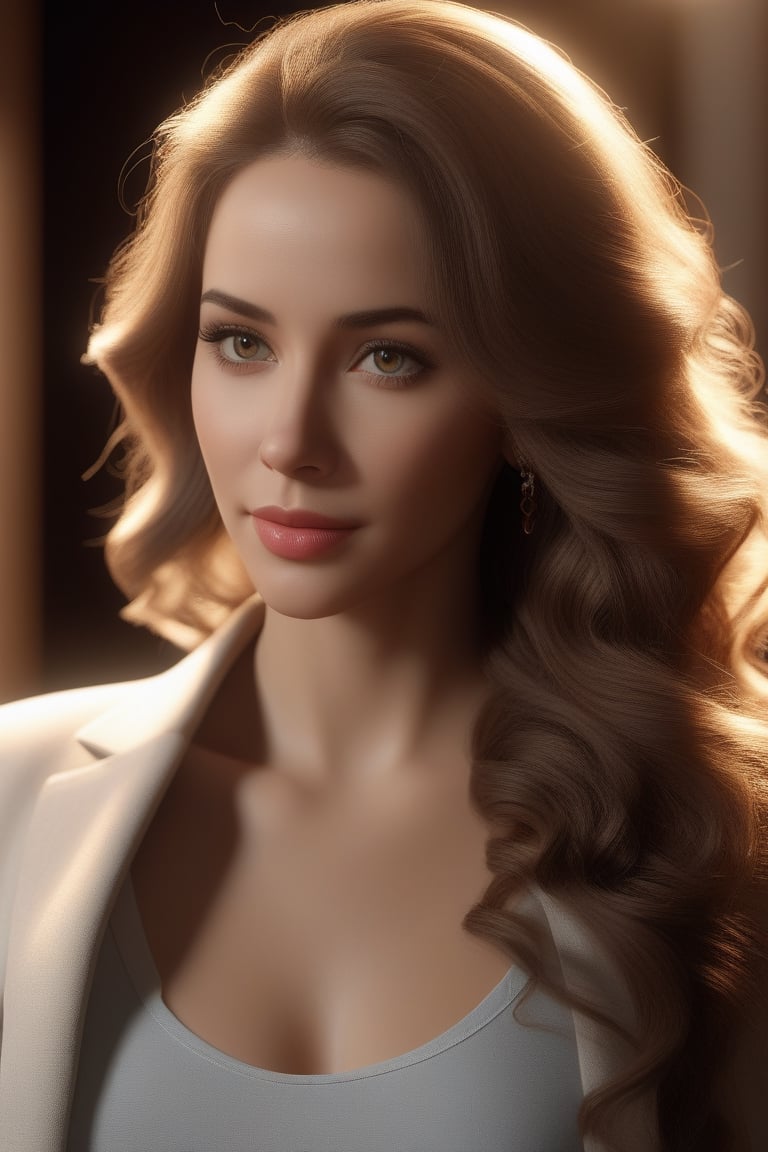 professional 3d model, a woman, octane render, highly detailed, volumetric, dramatic lighting