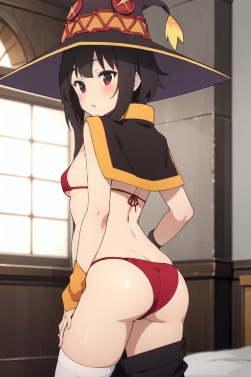 Megumin, micro bikini, ass