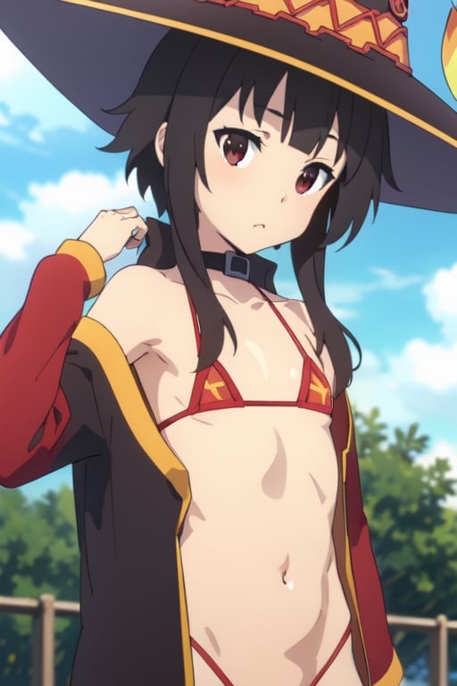 Megumin, micro bikini, public_indecency