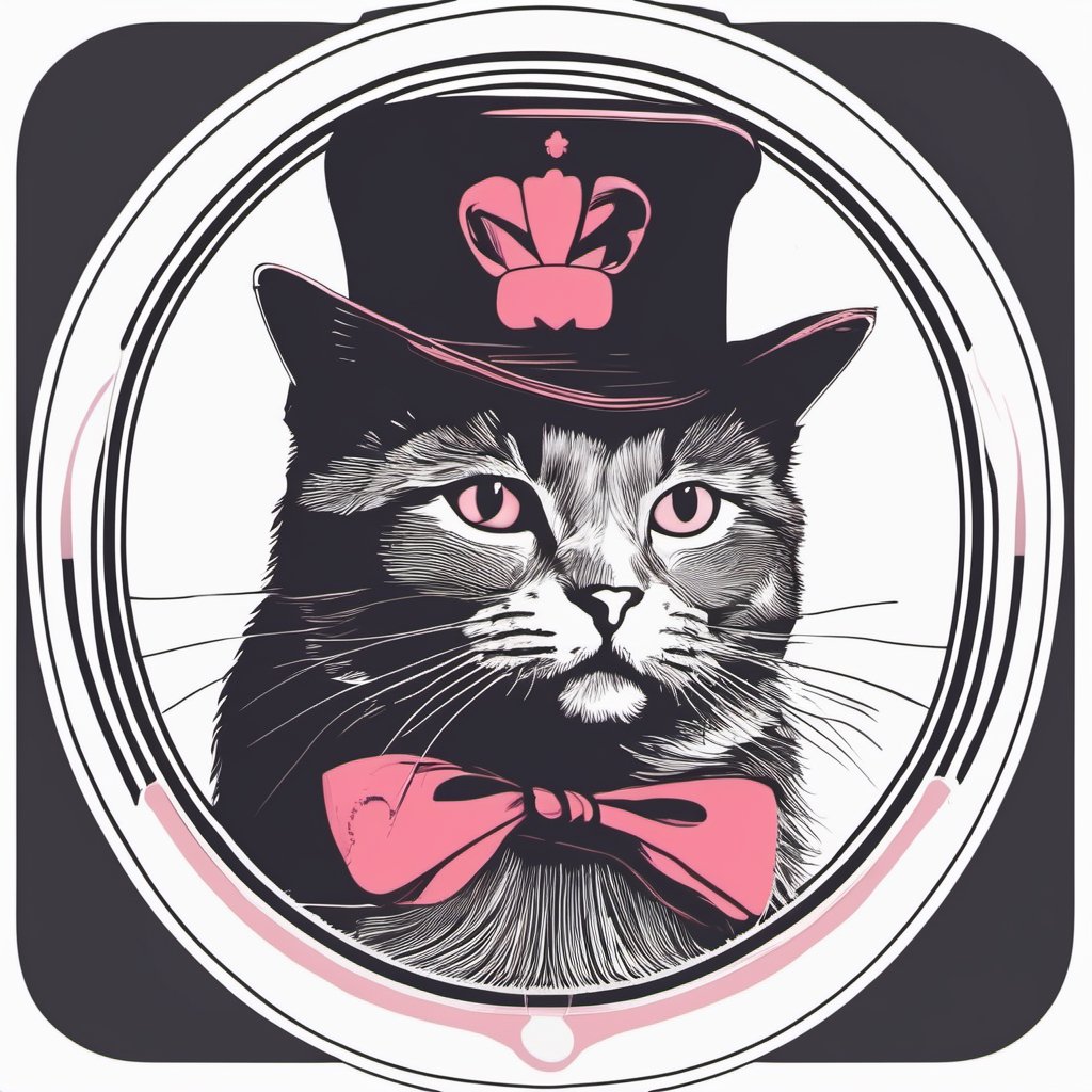 logo, health, beauty, cat with a hat