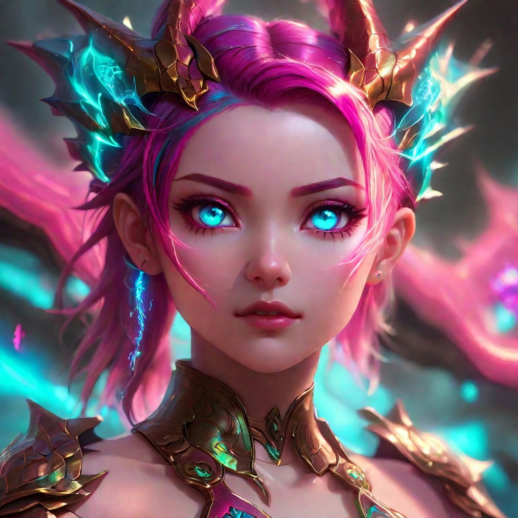 realistic, half girl half Dragon, desolate, intricately detailed, artistic magenta lightning, cyan horns, eyes(glowing:1.1), detailed hair, two wings in back, full body, scale armor, neon colors, particles, beautiful, amazing, cinematic, highly detailed face, highly detailed, digital art, sharp focus, trending on art station,xxmix girl woman,SteelHeartQuiron character