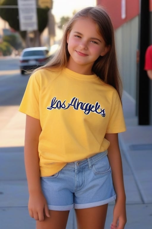 a girl in los angeles
 attire