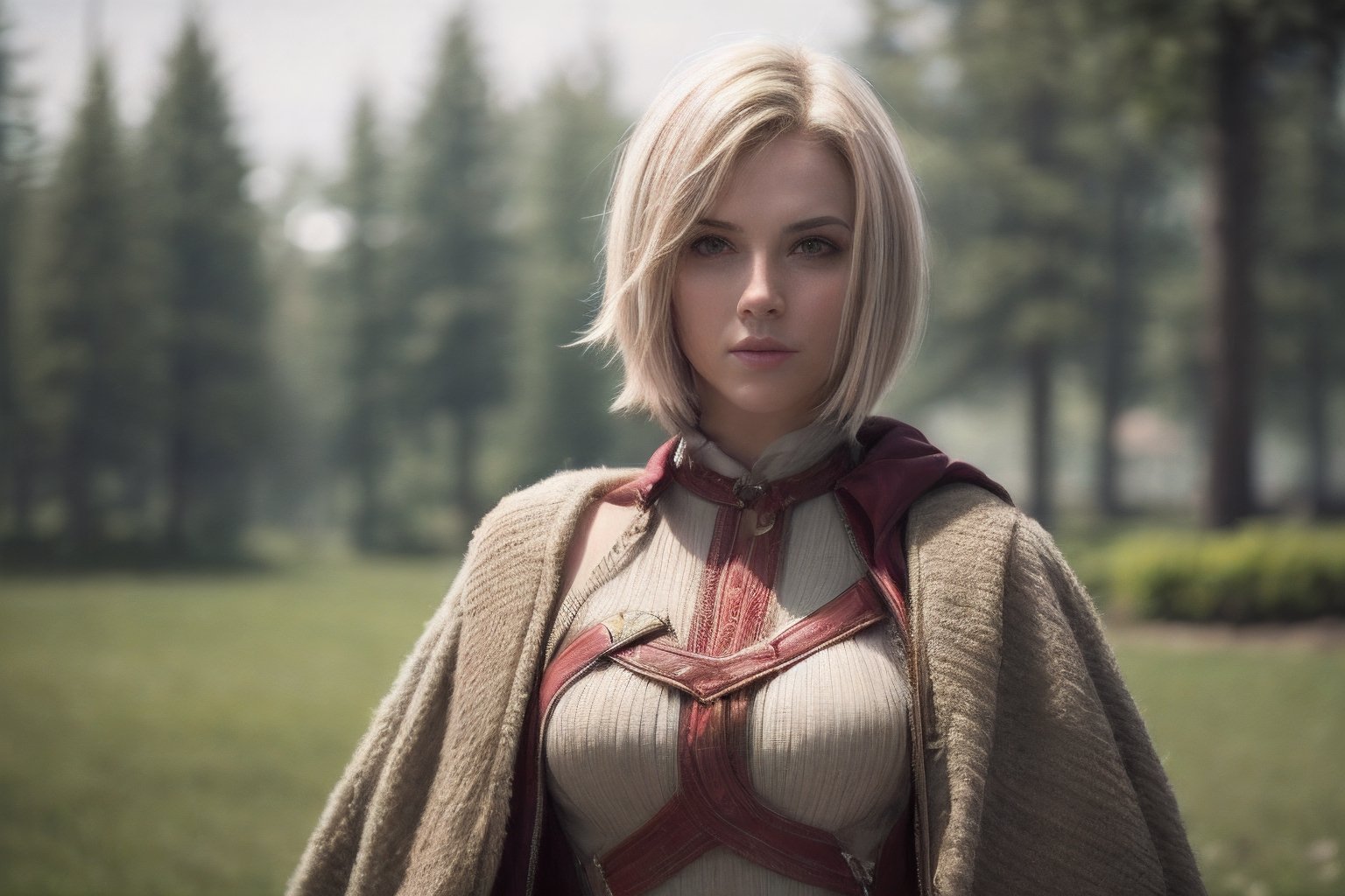 Realistic, Beautiful short hair , mage