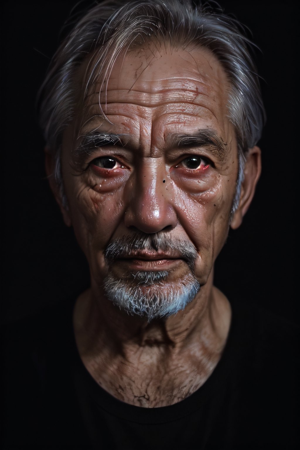 portrait,  oldman,  by Lee Jeffries,  details