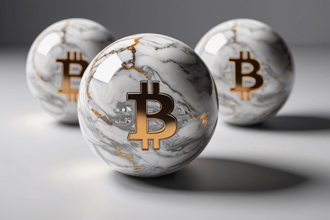 Marble Bitcoin spheres