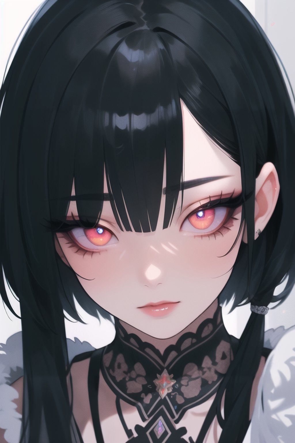 BEST QUALITY, HIGHRES, ABSURDRES, HIGH_RESOLUTION, MASTERPIECE, SUPER DETAIL, HYPER DETAIL, INTRICATE_DETAILS, LIGNE_CLAIRE, PERFECTEYES, DARK EYELASHES, EYELINER, SOFT GLOWING EYES,