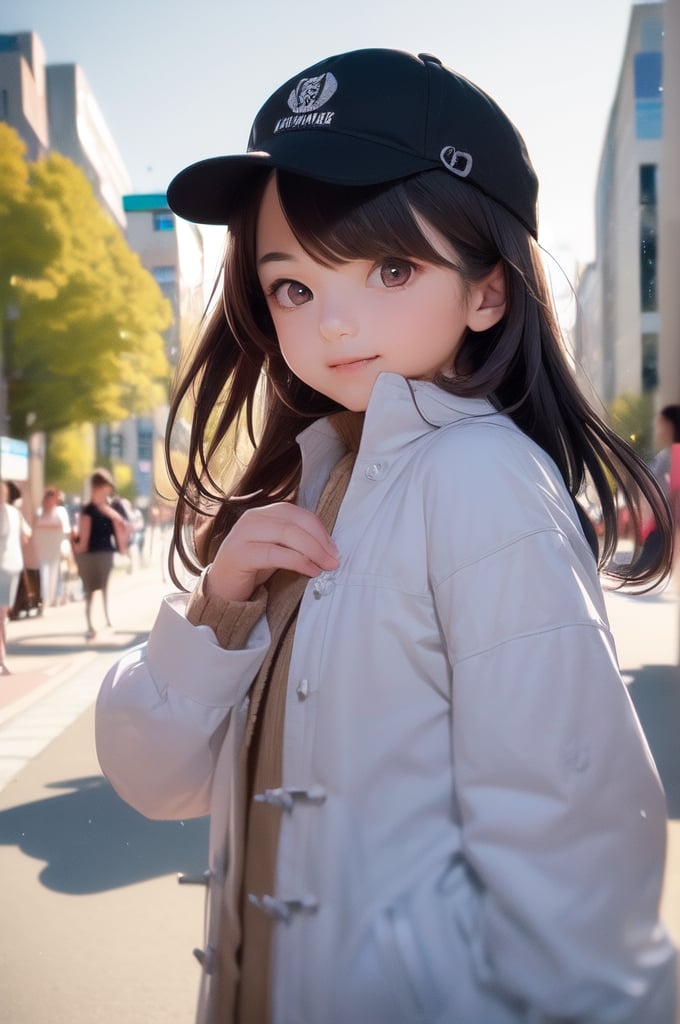 ((1girl, 16year old girl:1.5)), ((whole body)),loli, petite girl,  whole body, children's body, beautiful shining body, bangs,((black hair:1.3)),high eyes,(brown eyes), petite,tall eyes, beautiful girl with fine details, Beautiful and delicate eyes, detailed face, Beautiful eyes,natural light,((realism: 1.2 )), dynamic far view shot,cinematic lighting, perfect composition, by sumic.mic, ultra detailed, official art, masterpiece, (best quality:1.3), reflections, extremely detailed cg unity 8k wallpaper, detailed background, masterpiece, best quality , (masterpiece), (best quality:1.4), (ultra highres:1.2), (hyperrealistic:1.4), (photorealistic:1.2), best quality, high quality, highres, detail enhancement, ((long hair:1.4)),
((tareme,animated eyes, big eyes,droopy eyes:1.2)),((random expression)),,random Angle,((coat,muffler:1.4)),((thick eyebrows:1.1)),perfect,((manga like visual)),((winter street lights)),perfect light,white fur,facial_mark, neon_palette, shaped_highlights, ((library background)), (library), horizontal angle, looking away, perfect anatomy, colorful hair clip, many hair clips,((black newsboy cap, muffler)) ,1girl,((flat chest)),Realism