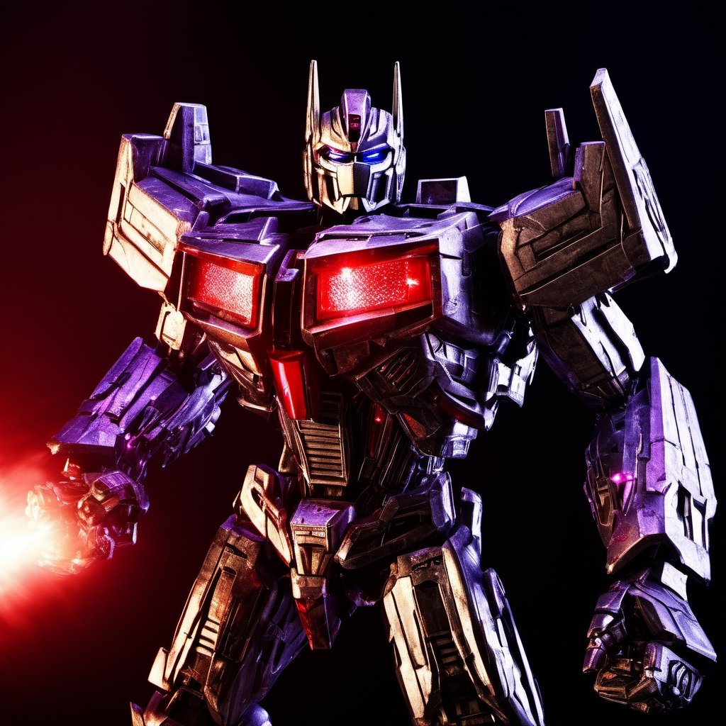 (masterpiece, award winning picture, photorealistic:1.4), a portrait photo of megatron from the transformers movie, (colorful:1.2), reflective textures, metal, lasers, red lightsy dramatic, apocaliptic scene, high contrast, impactful, lens flare, physics-based rendering crisp quality and light reflections, bloom, glow, flare, unreal engine 5 quality render, Movie Still, Sci-fi , Film Still