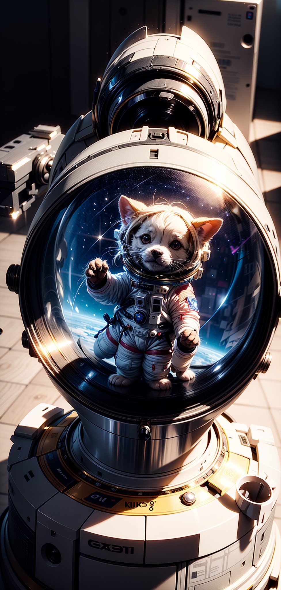 astronaut,Chibi,real,art, 
yang08k, photography, beautiful,  colorful,realistic,
masterpieces, top quality, best quality, official art, beautiful and aesthetic,
,Adorable