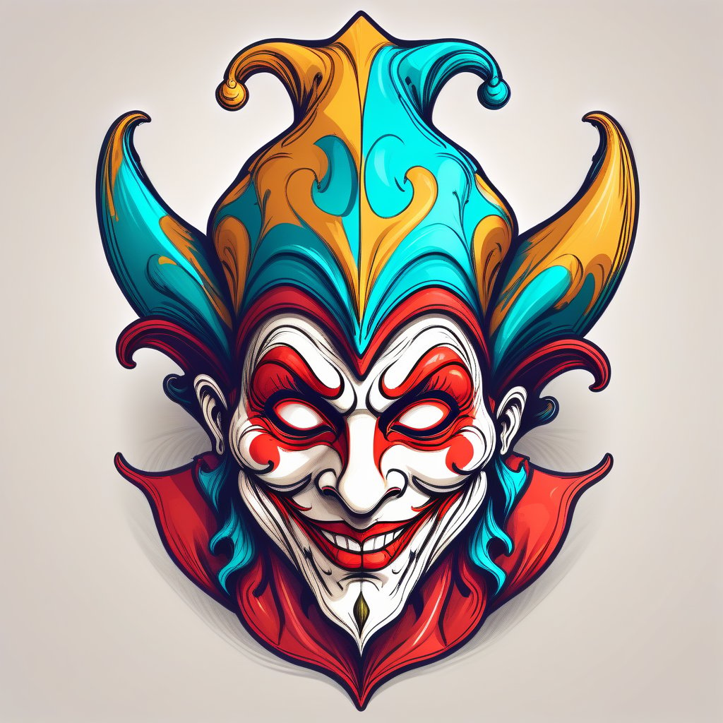 Sketch Jester Mask