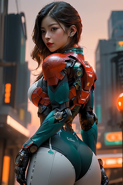 (masterpiece), (extremely intricate:1.3), (realistic), portrait of a UKRAINIAN young  woman , fitness woman, athletic, slender, voluptuous, curvaceous, big bust, big butt, wide hips, the most beautiful in the world, futuristic armor similar to PACIFIC RIM AND EL CUARTEL SECRETO, (Sneaky, stylish and modern armor), hyper tech armor for women, upper body, outdoors, intense sunlight, city ​​of the future, cyber punk year 2090, professional photograph of a stunning woman detailed, sharp focus, dramatic, award winning, cinematic lighting, , volumetrics dtx, (film grain, blurry background, neon light city, blurry foreground, bokeh, depth of field, sunset, motion blur:1.3), chainmail,exposure blend, medium shot, bokeh, (hdr:1.4), high contrast, (cinematic, teal and orange:1.4), (muted colors, dim colors, soothing tones:1.3), low saturation, ukranian young model, face without stains, hair without stains, arms without spots,
,gwen stacy,MECHA, blurred background