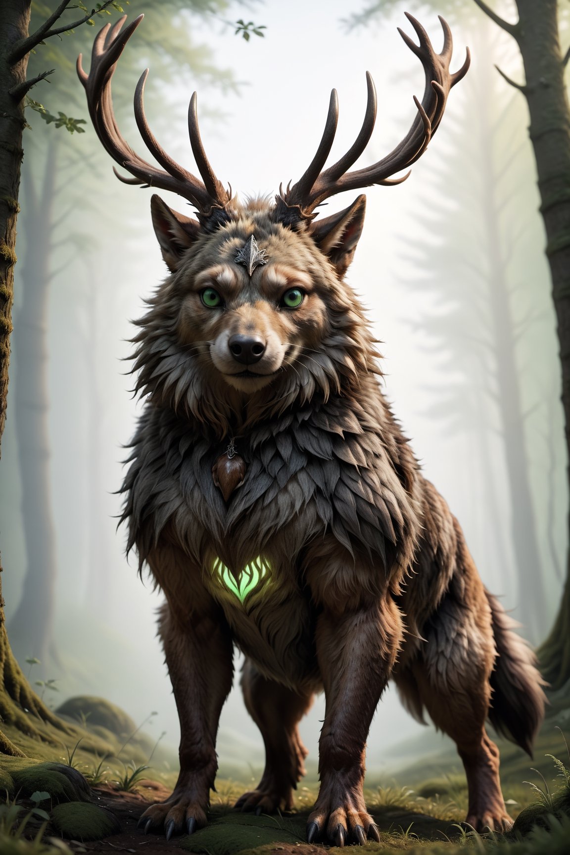 (masterpiece, photorealistic:1.35), (CGI image of a Wolpertinger:1.65), (majestic creature), (the Wolpertinger's fur, created with exquisite details:1.25), (the Wolpertinger's green eyes glow:1.31), (the Wolpertinger stands gracefully on a wide meadow:1.1), (the Wolpertinger has a antlers on its head:1.5), (Blender CGI software that can create breathtaking photorealistic scenes:1.2), (surrounded by the quiet beauty of the forest:1.1), (highly detailed landscape:1.25), (the captivating look of the Wolpertinger:1.1), beautiful color correction, Unreal Engine, super resolution, megapixels,




8k wallpaper, awesome, (((masterpiece))), (((best quality))), ((ultra detailed)), (illustration), dynamic angle,