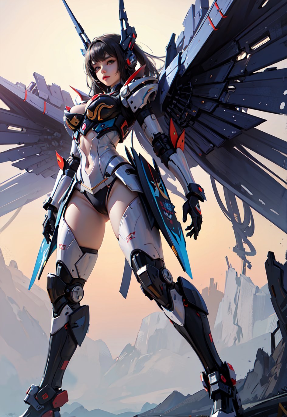 (masterpiece, top quality, best quality, official art, beautiful and aesthetic:1.2), (1girl), extreme detailed,(fractal art:1.3),colorful,highest detailed
,Wlop,mecha musume