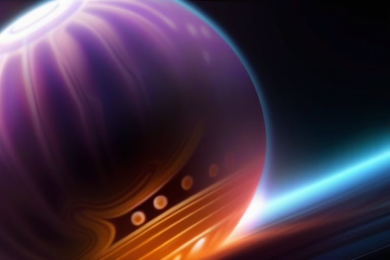 A gas giant with swirling storms and a hot, humid atmosphere, inhabited by a race of alien jellyfish.