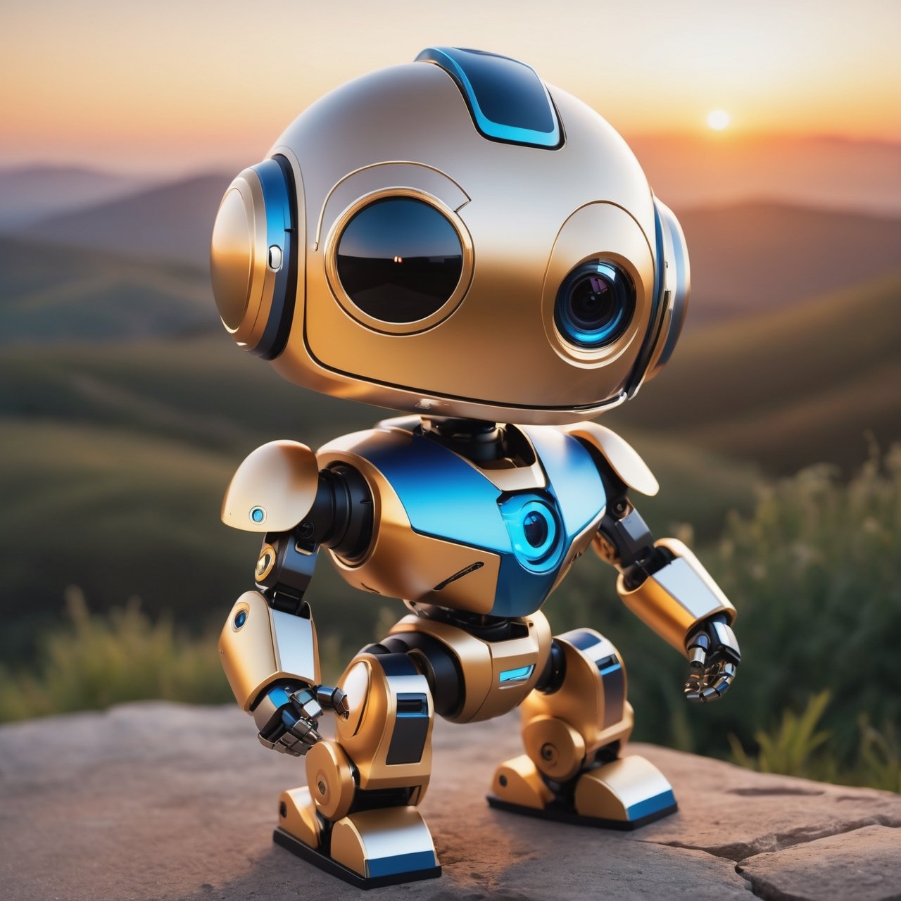 (masterpiece:1.2, highest quality), (realistic, photo_realistic:1.9)
1chibi_robot, Cute chibi robot, happy face, Designer look holding a paintbrush in one hand, white with blue, (detailed background), (gradients), colorful, detailed landscape, visual key, shiny skin. Modern place, Action camera. Portrait film. Standard lens. Golden hour lighting.
sharp focus, 8k, UHD, high quality, frowning, intricate detailed, highly detailed, hyper-realistic,interior,robot Chibi,chibi emote style,Monster