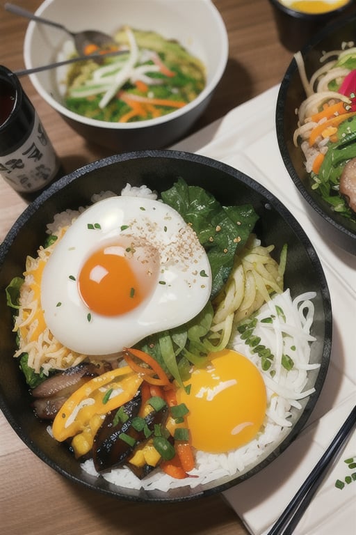 bibimbap korean street food