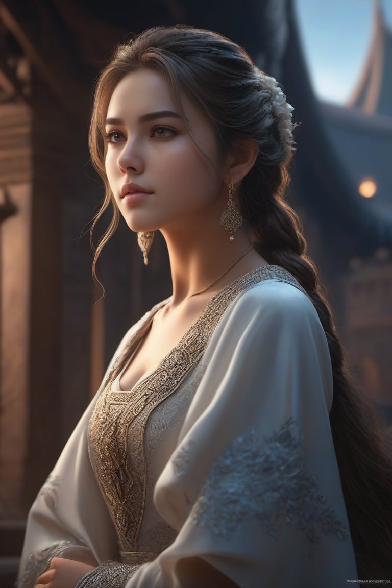 A girl, ware, clound gown,Thander lightnig , scenery,cinematic  hyper detailed, trending on artstation, sharp focus, studio photo, intricate details, highly detailed,detailed face, detailed, (ultra hd,) ,photo r3al