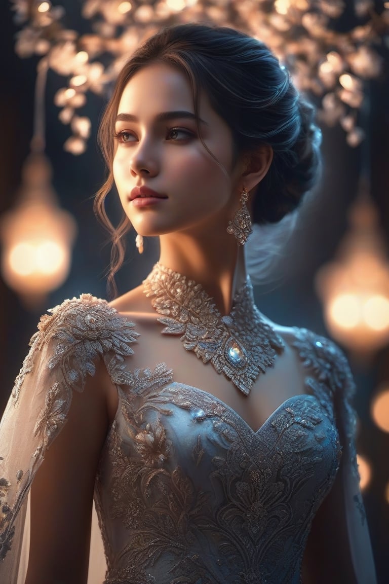 A girl wearing ,glowing, flawer, gown dress,fantacy,  ,cinematic, photography,  hyper detailed, trending on artstation, sharp focus, studio photo, intricate details, highly detailed,detailed face, detailed, (ultra hd,) ,photo r3al