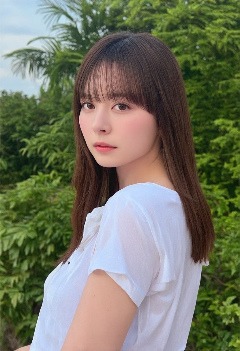 HDR,UHD,8K,Highly detailed,best quality,masterpiece,masterpiece,best quality,realistic,
1girl,summer shirt,
white skin,
Studio lighting,(EOS R8,50mm,F1.2,8K,RAW photo,frontlight,(((masterpiece))), ((the best quality, super fine illustrations,)), ((very delicate light)), ((fine lighting,very fine 8KCG wallpapers)),,hina