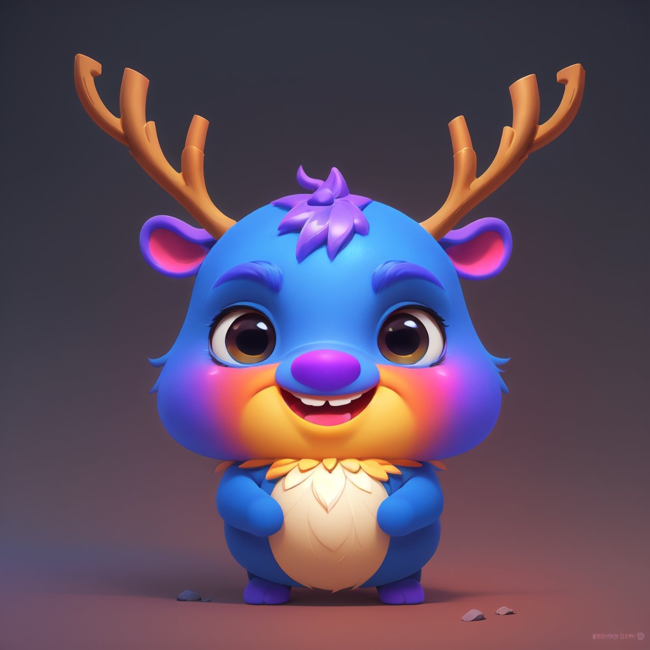 (((1 chibi Viking Reindeer))), Mascot TenTen, ((an adorable look, funny and cheerful, silly, animation disign.

(colorful), Animal, chuppy_fat:2, looking viewer, facing camera.

Solid studio background. standing:1.8, 

(Ultrasharp, 8k, detailed, ink art, stunning, vray tracing, style raw, unreal engine). <Zenost>.
,High detailed ,Color magic,Saturated colors,game icon