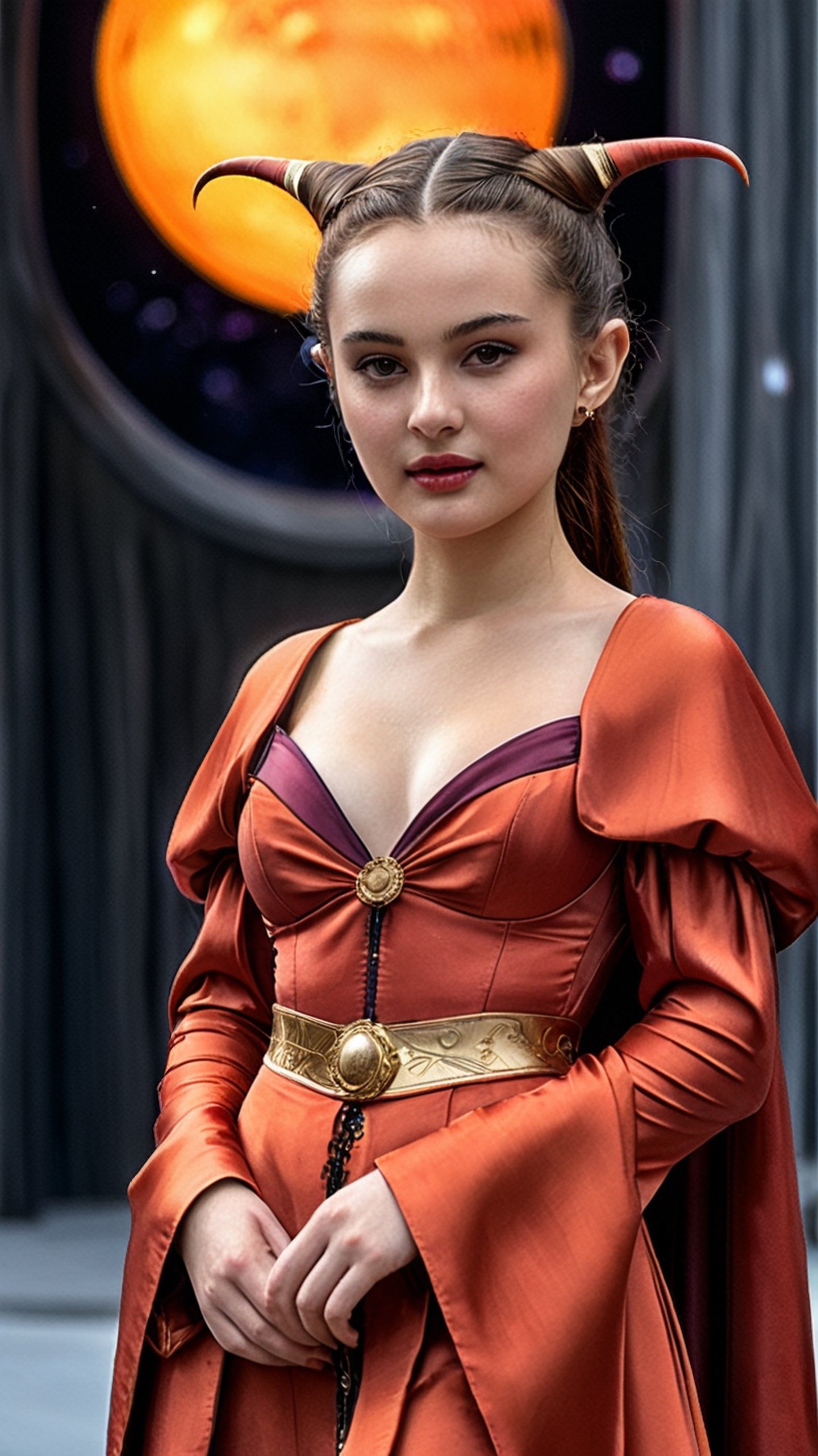 (masterpiece Goblin jedi in the space: 1.9)),Padmé Amidala outfit: 1.2), (no head: 1.5)), (best quality, ultra detailed, digital art: 1.37), [[Star Wars Atmosphere: 1.9)), (Planet Naboo:1.5)]] masterpiece, high quality, cartoon,  high definition, super detailed, (Natural Light,, High contrast, defined blacks, silk, HDR, 