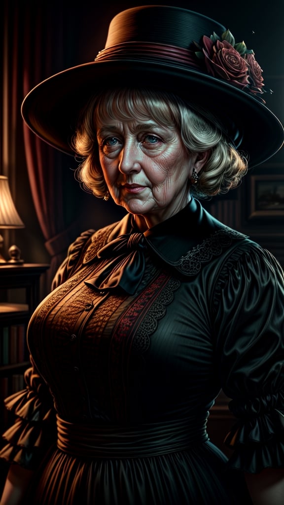 Ms. Marple, masterpiece, high quality, high definition, 8K, super detailed