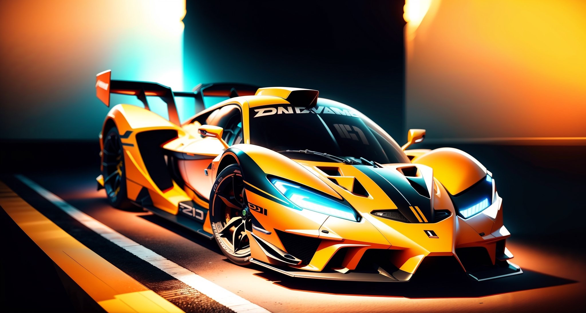 The cool sports car is a symbol of speed and power,It has a streamlined body design,Striking look and dynamic lines, 3D octane render conceptart, Houdini VFX, art nouveau ferarri car, rolands zilvinskis 3d render art, Neon le lemans hypercar,vehicle,car WEC,endurance race car,race car,race car with livery Cars race on the village circuit during the day,A mouthful of blood and speed。",dark studio, rim lighting, race stripes neon lighting, Dynamic camera angles, cinema experience, fast paced sport, drama composition, bright colors, High-resolution visuals, dramatic storytelling, wide format cinema lens, immersive atmosphere
,MagmaTech