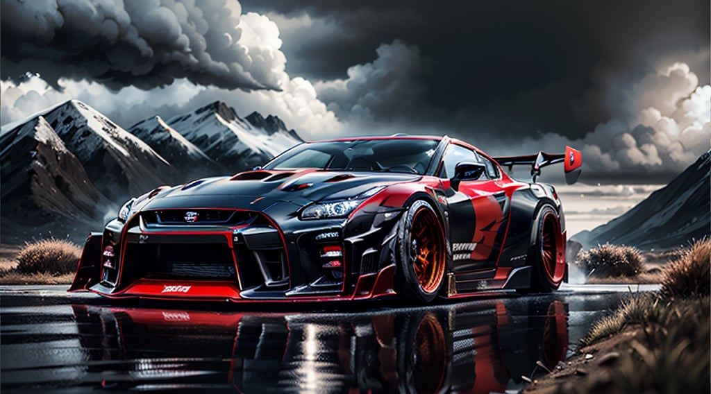 2023 Nissan GTR NISMO black with red trim