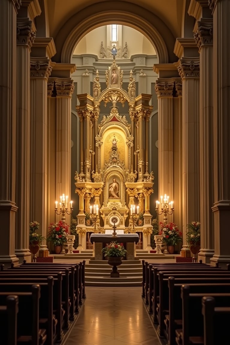 altar, monstrance, ambiente de oracion 