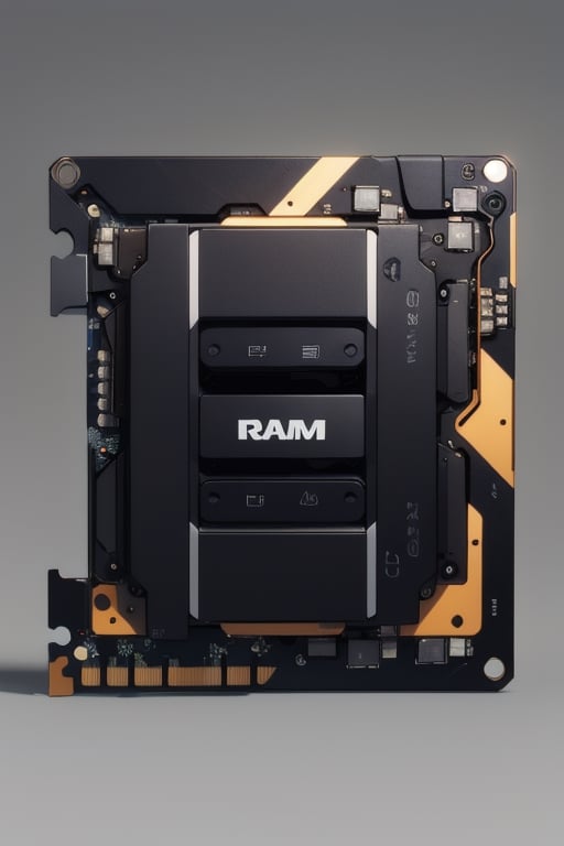 RAM CPU GPU, single item, simple background