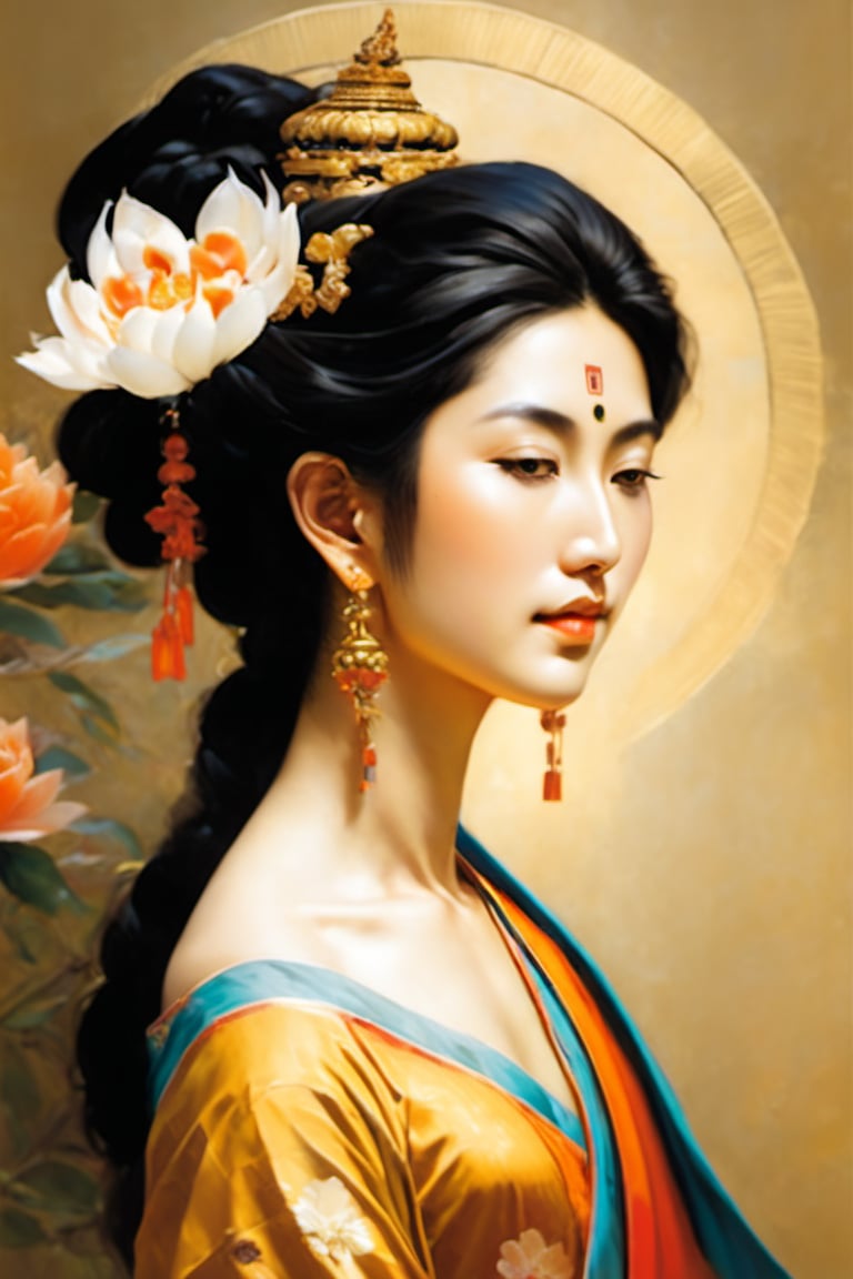 portrait of the goddess Kwan Yin