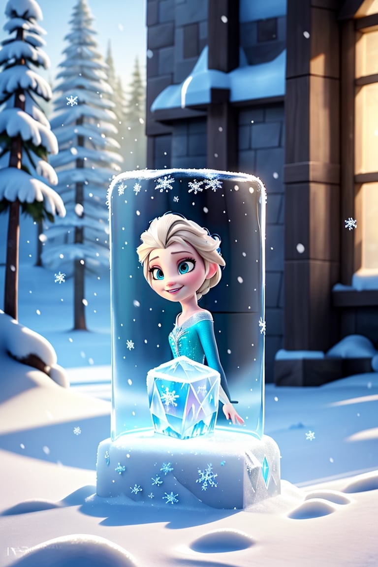 (masterpiece:1.4), (best qualit:1.4), (high resolution:1.4),dark cape, dark dress, elsa of arendelle, fur trim, single_braid, snowflake_pattern, smile, snow, RAW photo, elsa from frozen,falling of the balcony, fully frozen in an icecube, smiles, in the main-hall of an ice castle,,4k ultra details, photo realistic, 8k ultra fine details, dynamic lighting, unreal engine, masterpiece, outside in the snow, forrest with snowfall in the background, 12k, high definition, cinematic, behance contest winner, stylized digital art, smooth, ultra high definition, 8k, unreal engine 5, ultra sharp focus, intricate artwork masterpiece, ominous, 4k details, ultra details, dynamic lighting, cinematic, 8k ultra fine detail, masterpiece, High detailed,Enhance, Epicrealism, Realistic, Epic, Fantasy, shaded face,Realism,detailmaster2,photo r3al,REALISTIC,snow,Raw photo,Photography,elsa,Elsa