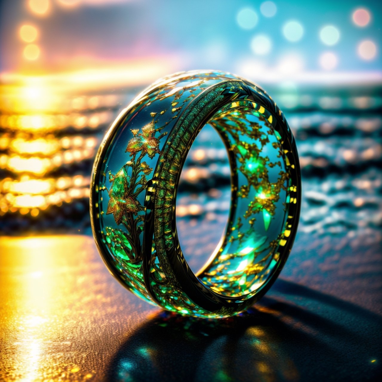 (Glass ring:1.3), masterpiece, best quality, (RAW photo, high detailed skin:1.1), glowing, blue silver purple lightning, outside at night during a thunderstorm, near the ocean, at the beach, waves splashing, (masterpiece, best quality:1.5), cinematic, ((best quality, 4k, 8k, highres, masterpiece:1.2), ultra-detailed, vivid colors, warm color tones, stunning lighting effects, clear focus, sharp details, professional photography, subtle shadows, masterpiece, best quality, cinematic, volumetric lighting, very detailed, high resolution, 32k, sharp, sharp image, 4k, 8k, 35 mm, best quality, 12k, high definition, cinematic, behance contest winner, stylized digital art, smooth, ultra high definition, 8k, ultra sharp focus, intricate artwork masterpiece, epic, 4k details, ultra details, dynamic lighting, cinematic, 8k ultra fine detail, masterpiece,ring,lightning_sparkle_background,Circle,ff14bg,RING,1 girl,FFIXBG