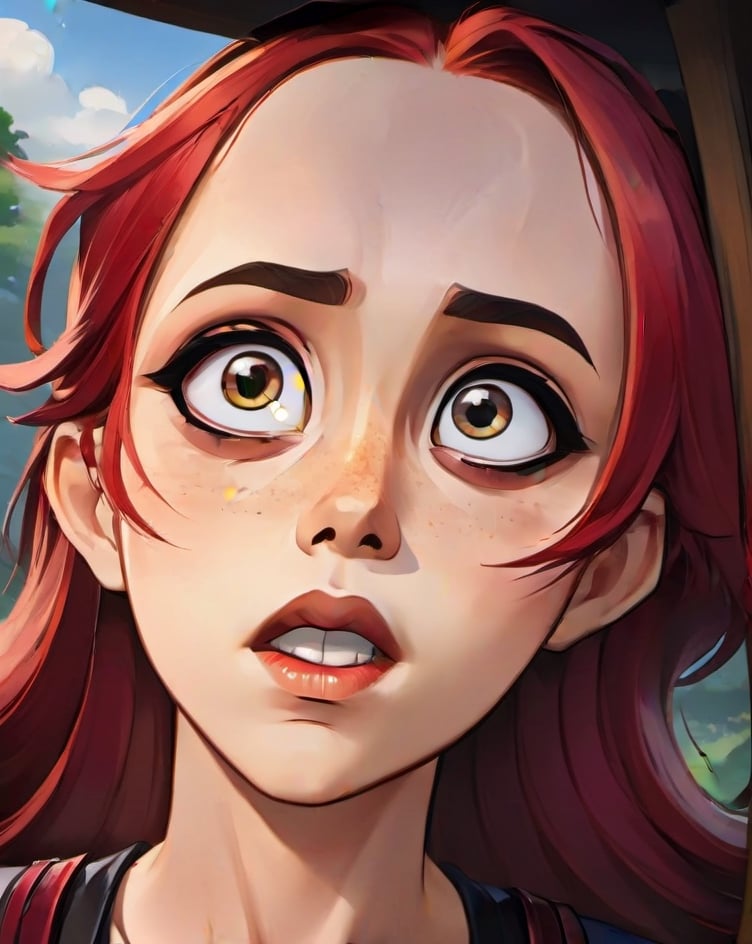 girl, red hair, cartoon style, Big eyes, samdoesart,
arcane,samdoesart,Land Of Boo