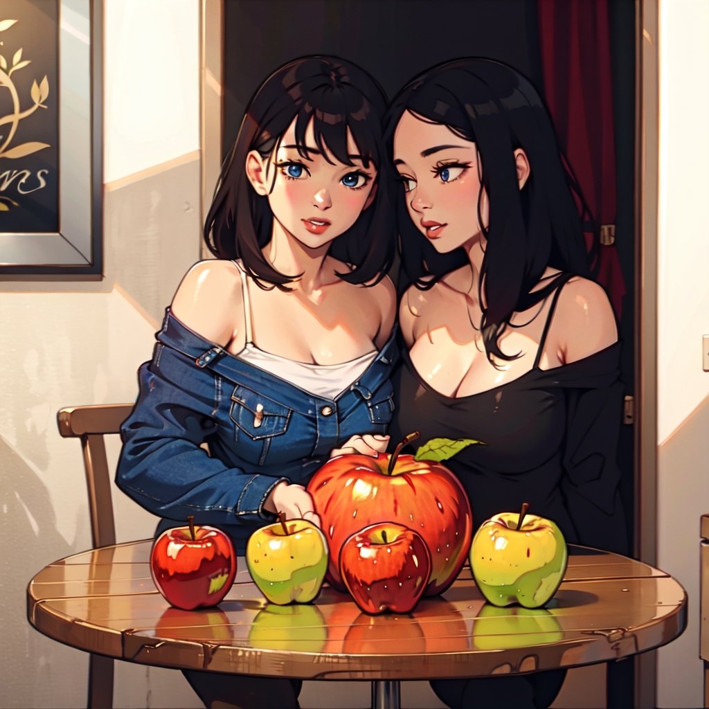 An apple on the table