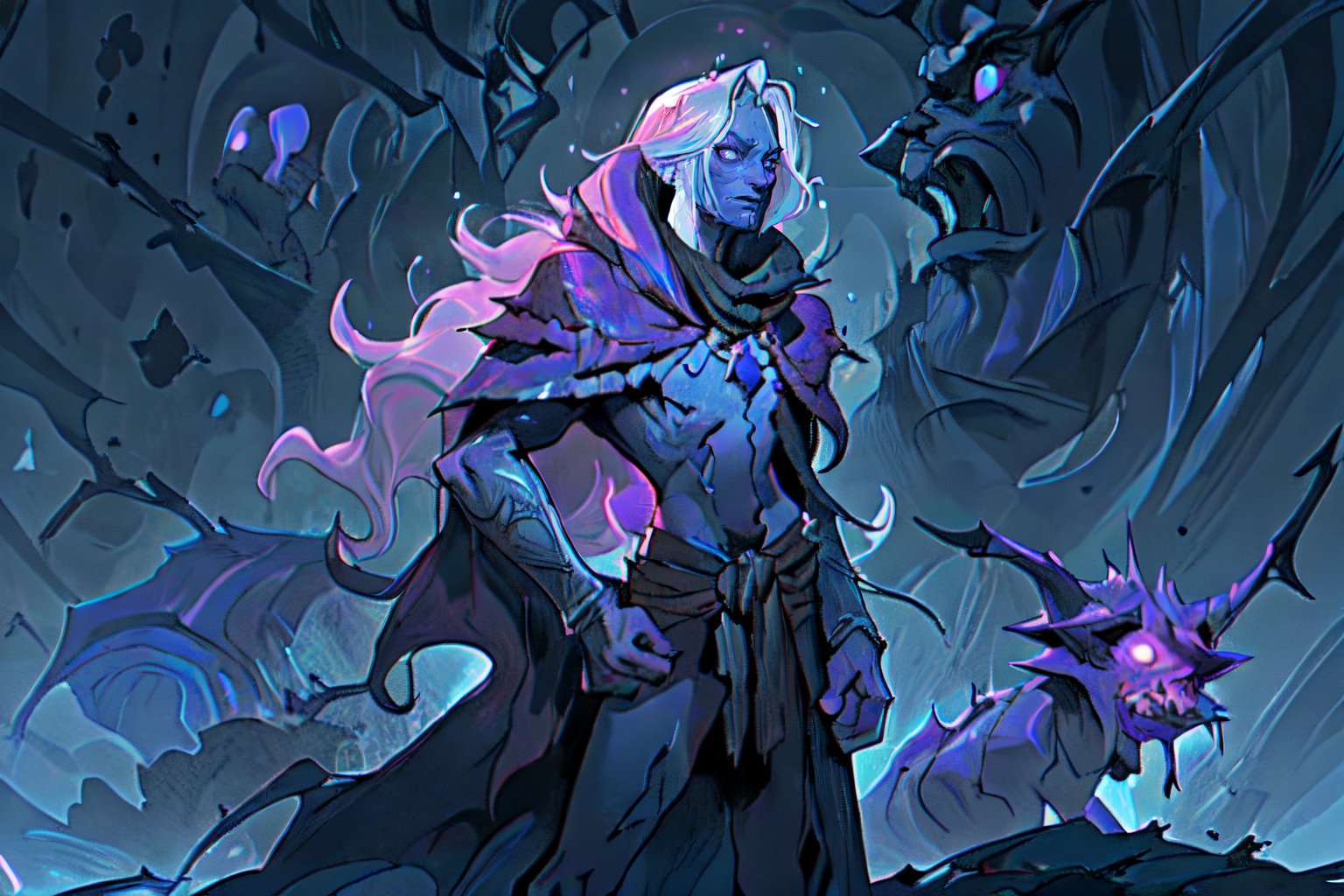 His mere presence sends shivers down their spines, and they live in constant dread of the nightfall when he would emerge to claim his next victim.,drow