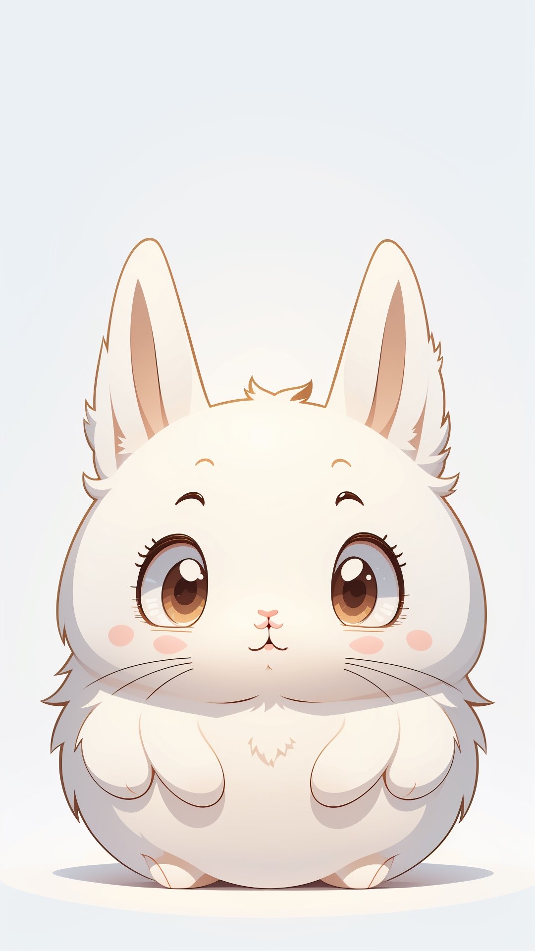 (best quality, 2D vector art, flat, clean line art),adorable rabbit character, vector image, isometric, white background, sticker, happy, kawaii