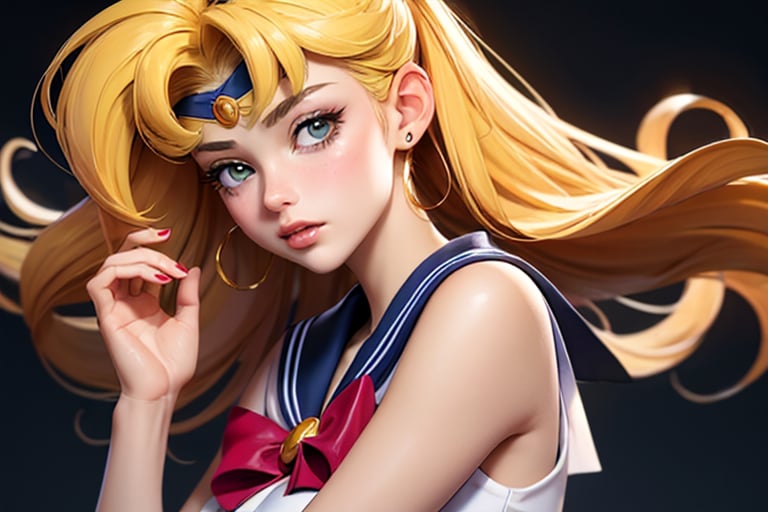  ((masterpiece)), ,weiboZH, 1girl Sailor moon Blonde hair 