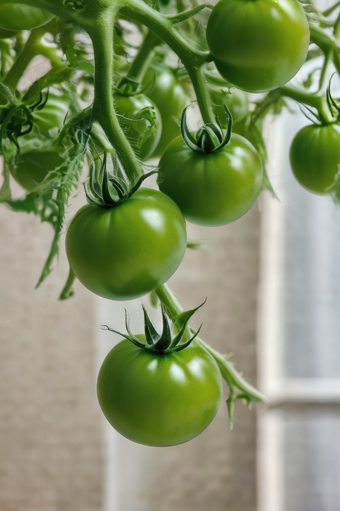 

green tomatoes falling down
