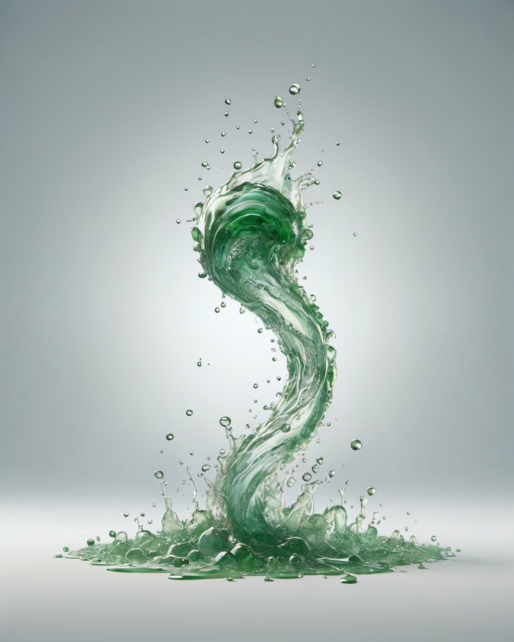 green fuel TRANSPARENT liquid splash, white background, particles
,watce